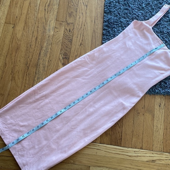 Lovers & Friends Donatella Square Neck Midi Dress In Blush Color Size Small - Picture 7 of 14